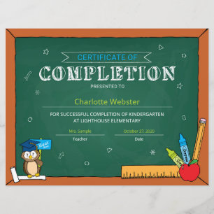 Papier Certificat d'achèvement des études élémentaires PD