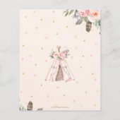 Papier Certificat d'adoption d'animaux des bois tribaux (Dos)