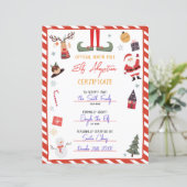 Papier Certificat d'adoption Elf Adopter un Noël Elf (Debout devant)