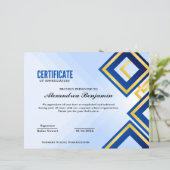 Papier Certificat d'appréciation pro Achievement (Debout devant)