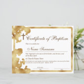 Papier Certificat de baptême, Dédication pour bébés (Debout devant)