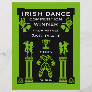 Papier Certificat de concours de danse irlandaise