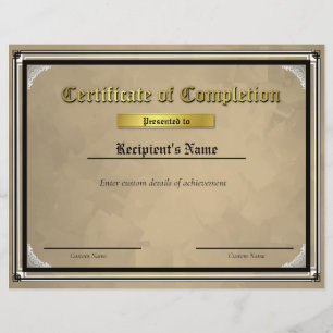 Papier Certificat de drapeau personnalisé Thin Blue Line