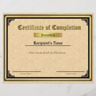 Papier Certificat de drapeau personnalisé Thin Blue Line