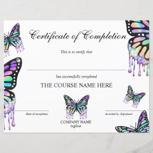 Papier Certificat de fin de cours