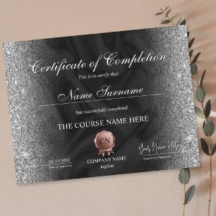 Papier Certificat de fin de cours