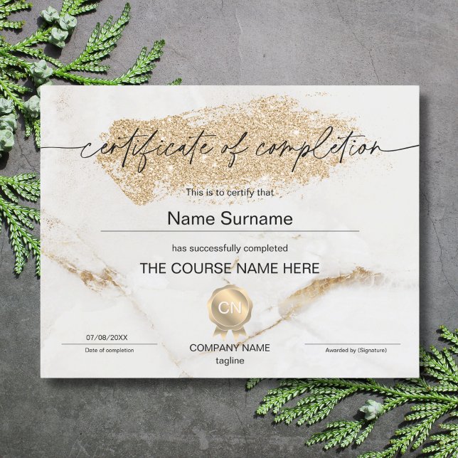 Papier Certificat de fin de cours (Créateur téléchargé)