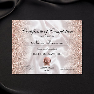 Papier Certificat de fin de cours