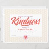 Papier Certificat de gentillesse (Devant)