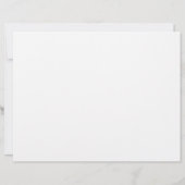 Papier Certificat de Mariage avec Bordure et Écriture Élé (Dos)