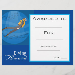 Papier Certificat de plongée sportive