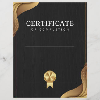 Papier Certificat de réalisation