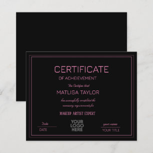 Papier Certificat de Réalisation de l'Affection de Réussi