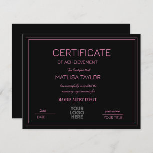 Papier Certificat de réussite de la bourse d'achèvement