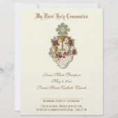 Papier Certificat de souvenir de la Sainte Communion cath (Devant)