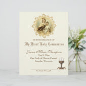 Papier Certificat de souvenir de la Sainte Communion cath (Debout devant)