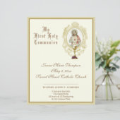 Papier Certificat de souvenir de la Sainte Communion cath (Debout devant)