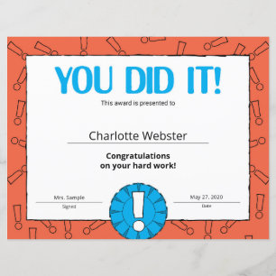 Papier Certificat d'excellence Vous l'avez décerné PDF