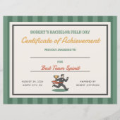 Papier Certificat d'obtention du baccalauréat du jour de  (Devant)