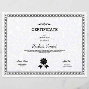 Papier Certificat multifonction