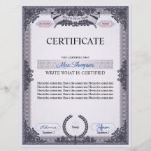 Certificat multifonction