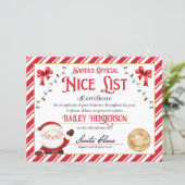 Papier Certificat Nice Personnalisé Du Père Noël (Debout devant)