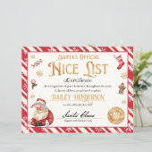 Papier Certificat Nice Personnalisé Du Père Noël (Debout devant)