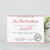 Papier Certificat père Noël - Forfait Enfants (Debout devant)