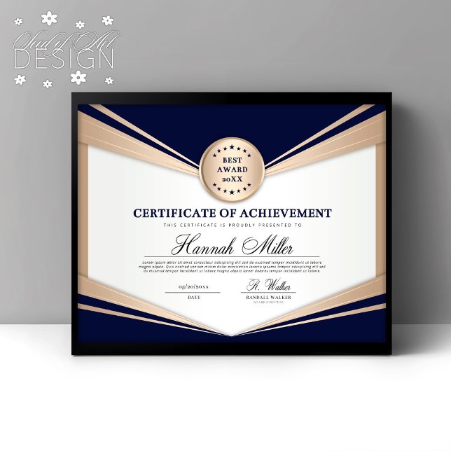 Papier Certificat professionnel de réussite (Créateur téléchargé)