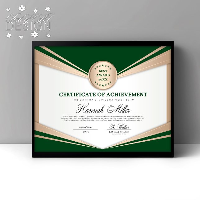 Papier Certificat professionnel de réussite (Créateur téléchargé)