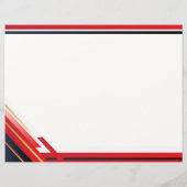 Papier Certificat professionnel moderne de réussite rouge (Dos)