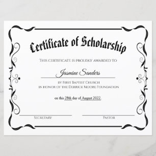 Papier Certificat simple de bourse