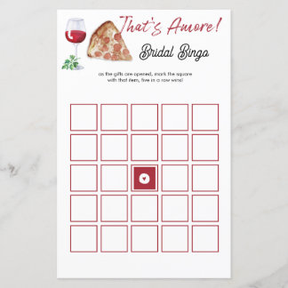 Papier C'est Amore Bingo Fête des mariées Game