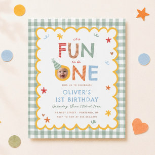 Papier C'est Amusant D'être Un Photo Anniversaire 1 An