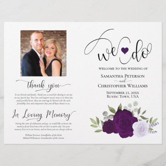 Papier C'Est Ce Que Nous Faisons ! Roses Boho pourpre do- (Devant)