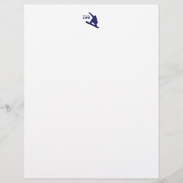 Papier C'Est Ma Vie (Snowboard) (Devant)