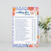 Papier C'est plus méditerranéen orangé mariage jeu de cha (Debout devant)