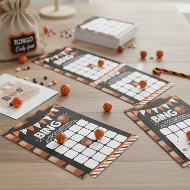 Papier C'est un garçon ! Basket-ball Baby shower à thème  (Créateur téléchargé)