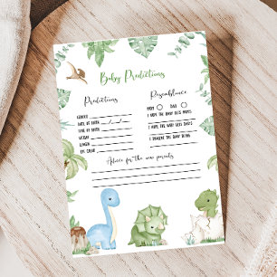 Papier C'est un garçon Jeu de prédictions pour une Baby S