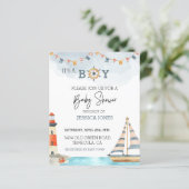 Papier C'est Un Garçon Nautique Mer Océan Voilier (Debout devant)