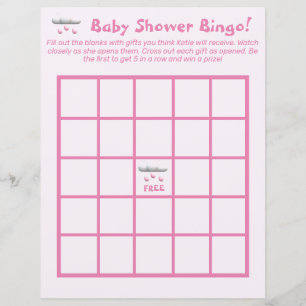 Papier C'est une fille - Loto personnalisable pour Baby S