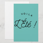 Papier cet été (Devant / Derrière)