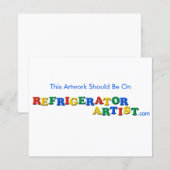 Papier "Cette Oeuvre Devrait Être Sur" Note (Devant / Derrière)