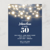Papier Chaîne de budget lumières Anniversaire Invitations (Devant)