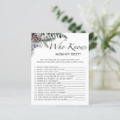 Papier Chaîne pour bébé d'hiver Qui connaît maman meilleu (Debout devant)