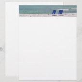 Papier Chaises sur le Beach Letterhead (Devant / Derrière)