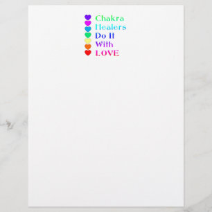 Papier Chakra Healers le font avec amour dans les couleur