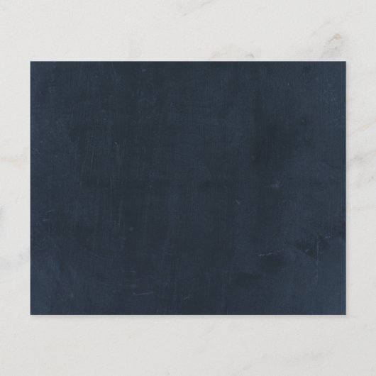 Papier Chalk High School Photo Grad Faire-part Budget (Dos)