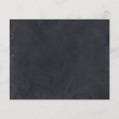 Papier Chalk High School Photo Grad Faire-part Budget (Dos)