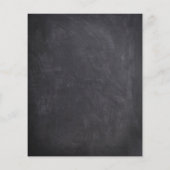 Papier Chalkboard Skull Gold Halloween Enregistrer la dat (Dos)